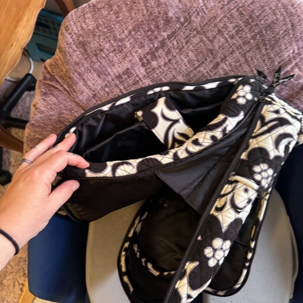 Black and White Vera Bradley Backpack - Picture 2 of 3